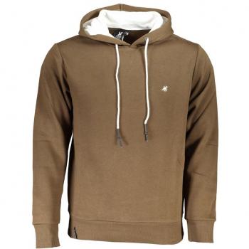 U.S. Polo Assn. Grand Polo Elegant Hooded Long Sleeve Sweatshirt - XXL, Male, Brown, Embroidered