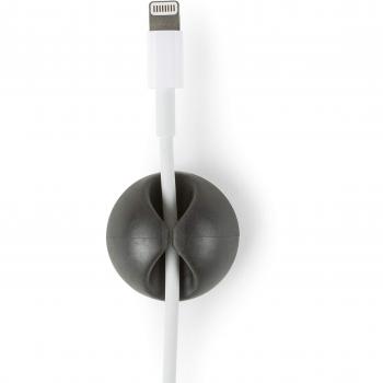 Pack 2x Quick media escritorio cable holder single organizador.