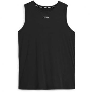 Camiseta de Tirantes Puma Fit Triblend Run para Mujer en Color Negro - Talla XL
