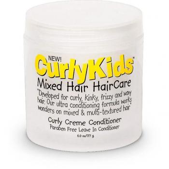 Curly Kids Crema Leave-In Acondicionador para Cabello Rizado Textura Mixta 170g/6oz