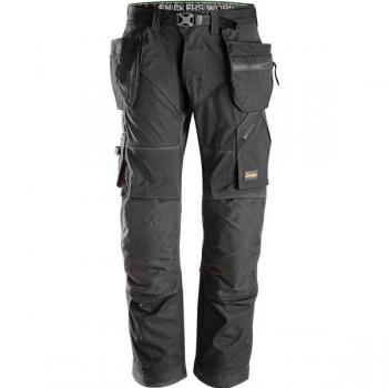 Snickers Pantalones de Trabajo FlexiWork para Hombre, pierna 30 plg, Negro, Poliéster