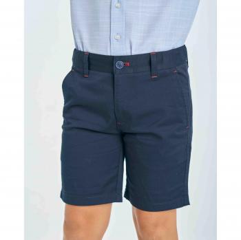 Bermuda de niño tejido gabardina azul marino Spagnolo