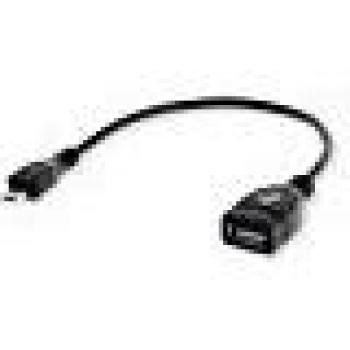 Adaptador Micro USB Macho a USB Femenino OTG - Cable USB 2.0 Negro Savio CL-59