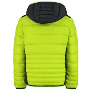 CMP Chaqueta Padded Verde Ácido con Capucha para Niños - Modelo 34z3314