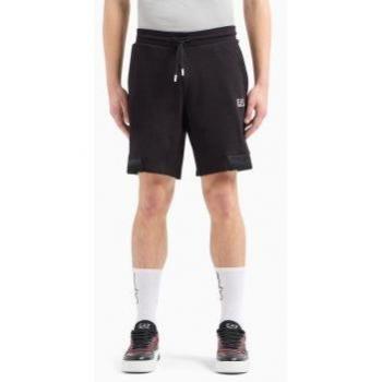 Shorts EA7 Train Logo Series Tape negro blanco - XL