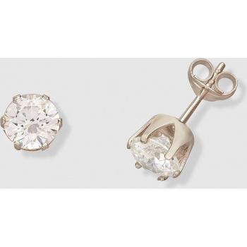 Pendientes de mujer de oro con circonitas brillantes en El Corte Inglés
