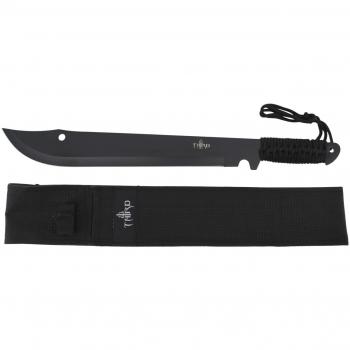 Machete cortacañas Third con hoja de acero inoxidable de 39 cm y mango de cuerda trenzada