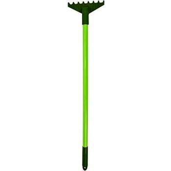 Rastrillo Clásico de Jardín para Niños - Plástico Verde - 70 cm