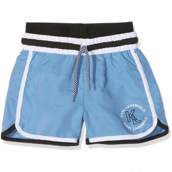 Karl Lagerfeld Kid Short DE Bain, Bañador de natación Niños, Azul