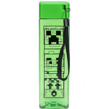Botella de agua con forma de Minecraft