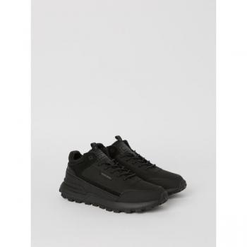 Björn Borg Men's Black R2410 Mid-Top Running Sneakers