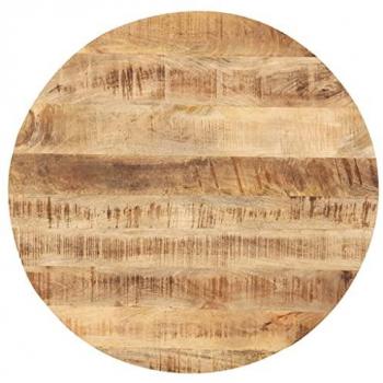 Superficie de mesa redonda de madera maciza de mango 25-27 mm 50 cm