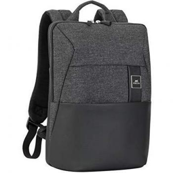 RivaCase® Lantau - Mochila para portátiles de 15,6 Pulgadas, Color Negro
