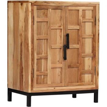 Aparador buffet mueble consola de almacenamiento madera maciza de acacia 76 cm marrón