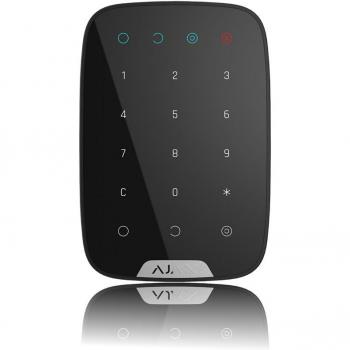 Teclado Inalámbrico Bidireccional AJAX KeyPad Negro con Pantalla Táctil y Autonomía de 2 Años