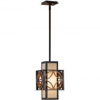 Lámpara colgante Remy de bronce y oro, 20 cm, E27
