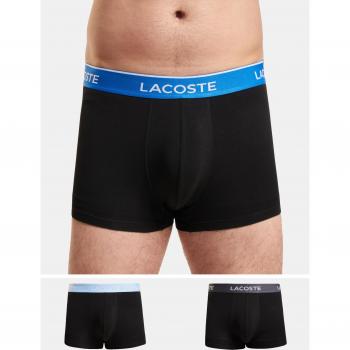 Lacoste 3 Pack Casual Trunks - Black (Blue/Light Blue/Grey) - Male - Size: S