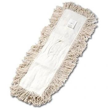 Industrial Dust Mop Head, Hygrade Cotton, 24w x 5d, White, Sold as 1 Each
