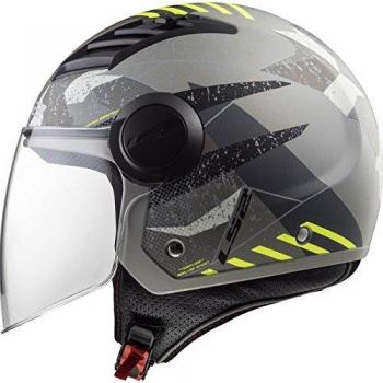 LS2 Airflow Camo Casco de Moto, Hombre, S