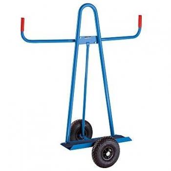 Carretilla para Planchas Eurokraft Pro 911196 - Capacidad de Carga 300 kg, Ruedas de Aire Ø 260 mm