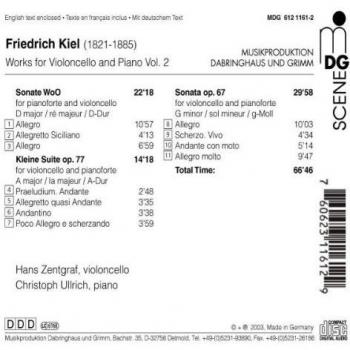 Kiel: Works for Violincello and Piano, Vol. 2