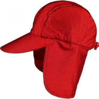 Zunblock Suncap - Gorra con protector solar para niños, color rojo, talla M