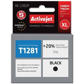ActiveJet AE-1281R - Cartucho compatible con Epson T1281, color negro