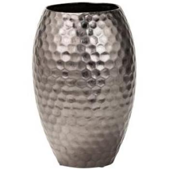 Adda Home Florero Cerámica Lacada Moca 21x21x35 cm - Jarrón Decorativo de Elegancia y Belleza