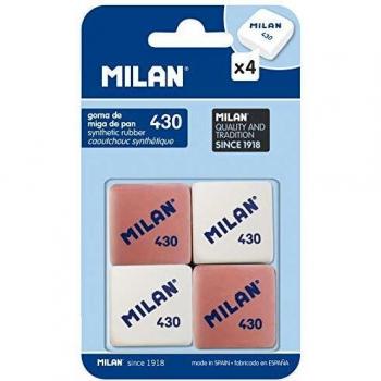 Milan BMM9215 - Pack de 4 gomas de borrar