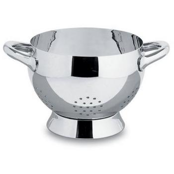 Colador Alessi Mami 26 cm de acero inoxidable brillante con dos asas