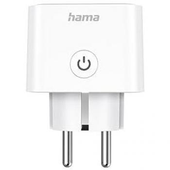 Toma de corriente Hama WLAN Smart, contador eléctrico, Matter, blanco, 3.680W