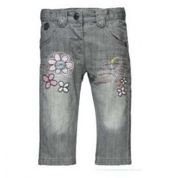 Boboli Pantalón Denim Elástico De Bebé Niña - Talla - 18m Para Bebé Niña