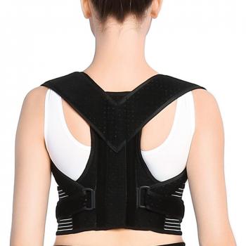 Doact Corrector de Postura, Corrector de Postura Espalda con Hombreras Blandas y Cinturones Elásticos Ajustables para Hombre y Mujer Cifosis, Jorobado M