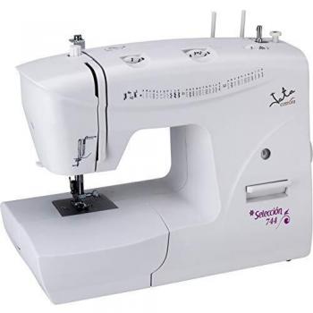 Jata MC744 Máquina de Coser con 33 Diseños de Puntada Pespunte y Zigzag Ojal en 4 Tiempos Con Pedal Electrónico para Control de Velocidad Juego Completo de Accesorios