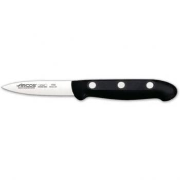 Arcos Maitre, Cuchillo Mondador, Acero Inoxidable Nitrum 80 mm, Mango Polipropileno Negro