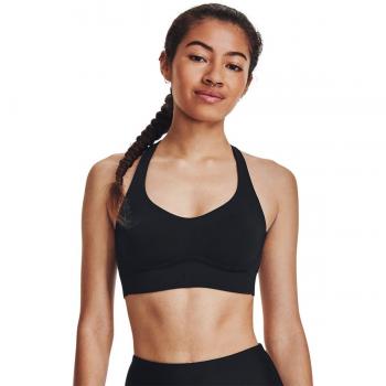 Top de mujer Uplift Mid Under Armour - Soporte medio, color negro, talla 90/C