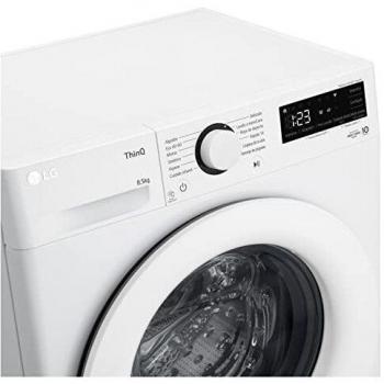 LG F2WV3058N3W - Lavadora 8,5kg, Carga Frontal, AI Direct Drive, 1400 RPM, Lavadora LG con Inteligencia