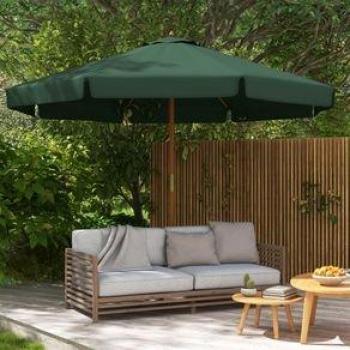 Sombrilla de Jardín Outsunny con Techo Ventilable Ø3,25x2,5 m