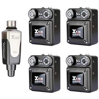 XVIVE U4R4 Wireless In-Ear Monitoring System (1 Transmitter + 4 Receivers)
