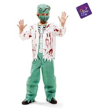 Disfraz de Cirujano Esqueleto para Niños (4 Piezas) - Talla 3-4 Años