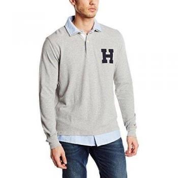 Tommy Hilfiger KACEY POLO L/S RF-Polo Hombre,    Gris
