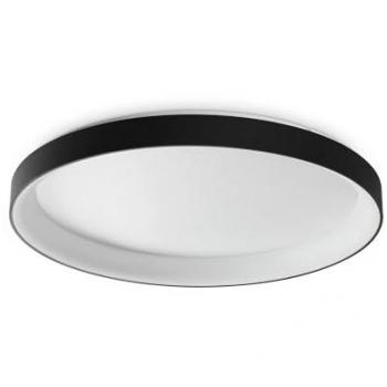 Foco LED Integrado Semi Empotrable Ideal Lux Ziggy Negro 9600Lm 3000K