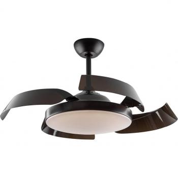 Ventilador de techo Enzo con LED dim CCT negro
