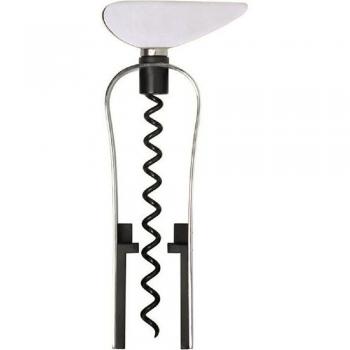 Chic Monsieur Personalized Corkscrew - Engraved Stainless Steel 21 cm Black