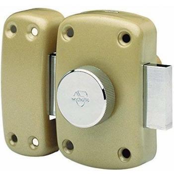 Vachette - Cerrojo de seguridad Cyclop a botón para puerta 29 A 37 mm