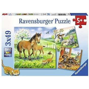 Ravensburger Cuddling Time Kids Puzzle Set - 3 Puzzles of 49 Pieces Each