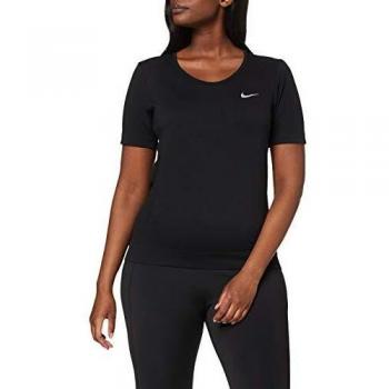 Nike W Nk Infinite Top SS Camiseta de Manga Corta, Mujer, Black/