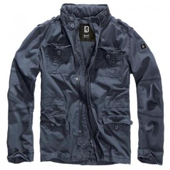 Chaqueta Brandit Britannia Azul para Hombre - Características: diseño clásico, tejido durable, cierre frontal con cremallera, múltiples bolsillos, ajuste cómodo, color azul índigo