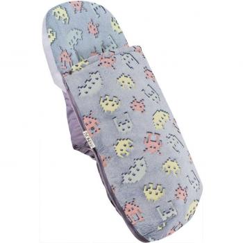Saco Universal Polar para Cochecito y Silla de Paseo Jyoko Neon Invaders - Impermeable y Aislamiento Térmico