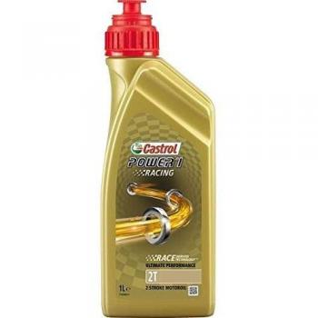 Aceite de motor CASTROL Power 1 Racing 2T 1L, tipo: Aceite de motor, características: formulación sintética, diseñado para motocicletas de dos tiempos, proporciona una excelente protección contra el desgaste, mejora el rendimiento